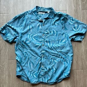 Tommy Bahama Blue Casual Button Down Shirt